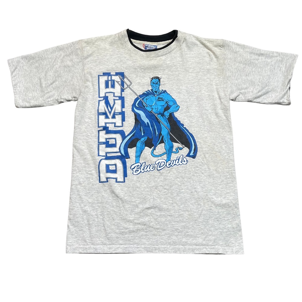 Vintage Duke Blue Devils T Shirt Double Sleeve - Picture 1 of 9